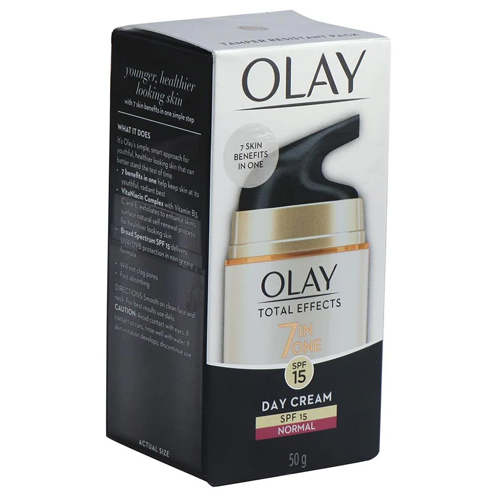 Olay Total Effects 7 in 1 SPF 15 Normal Cream, 50 gm, Pack of 1 Olay Total Effects 7 in 1 SPF 15 Normal Cream, 50 gm, Pack of 1