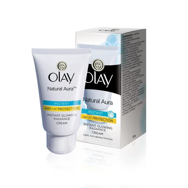 Olay Natural Aura Glowing Radiance Cream, 40 gm, Pack of 1
