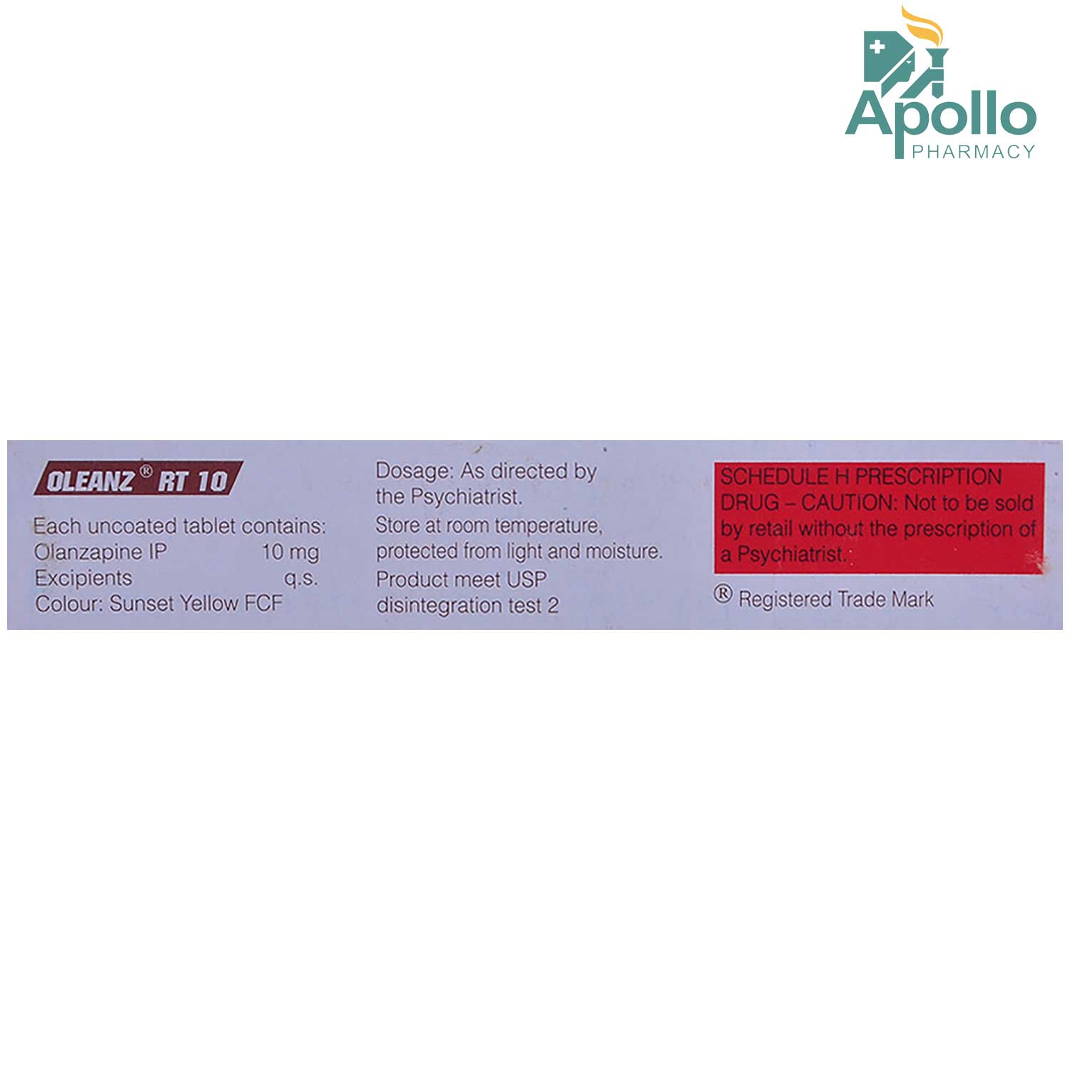 Oleanz RT 10 Tablet 10's, Pack of 10 TabletS Oleanz RT 10 Tablet 10's, Pack of 10 TabletS