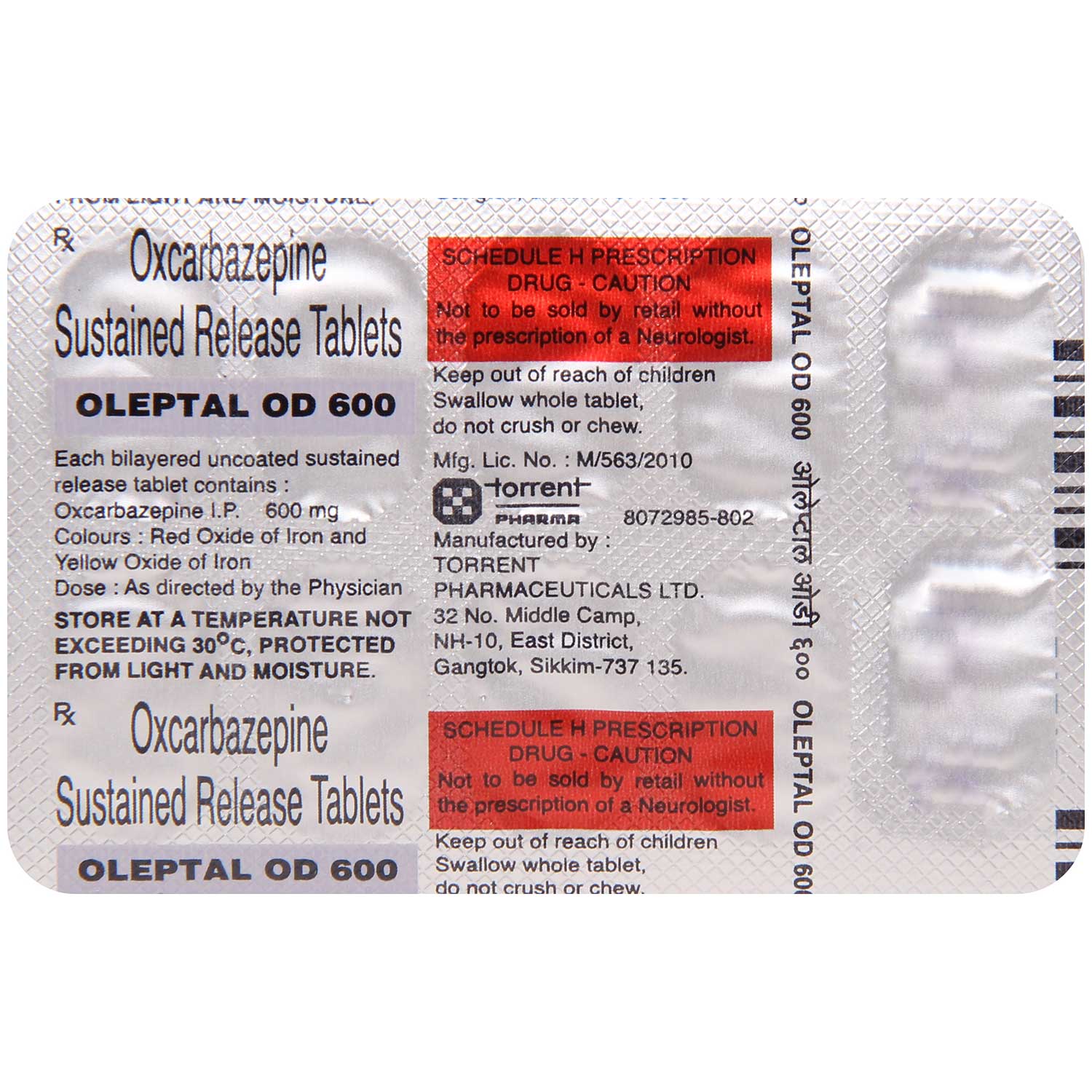 Oleptal OD 600 Tablet 10's, Pack of 10 TABLETS Oleptal OD 600 Tablet 10's, Pack of 10 TABLETS