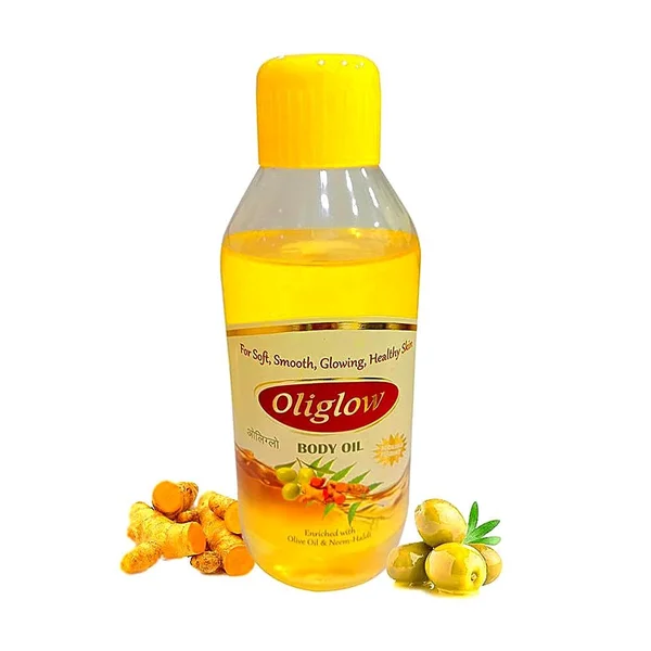 Oliglow Sandalwood Fragrance Body Oil, 450 ml