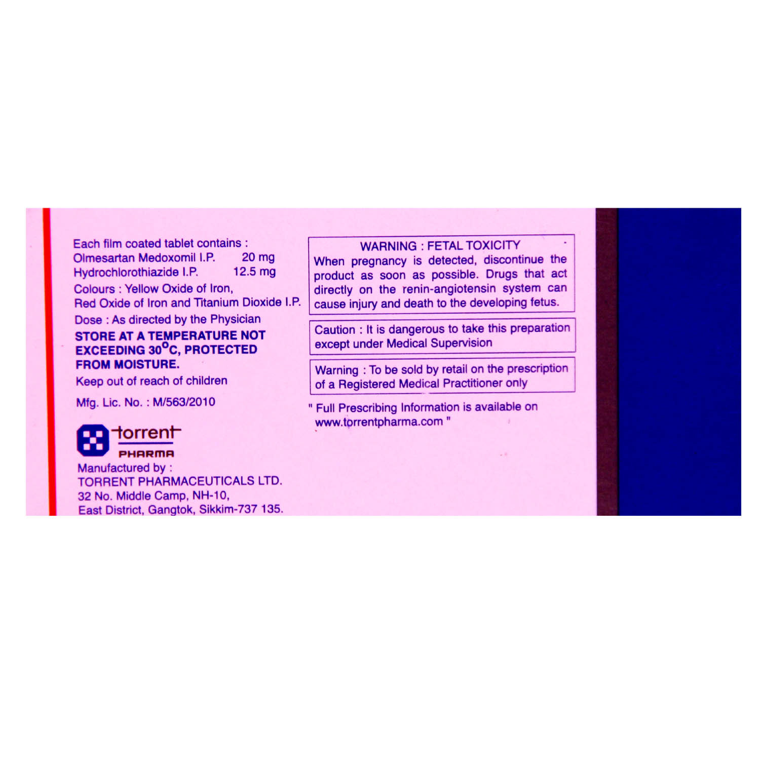 Olmetor H Tablet 10's, Pack of 10 TABLETS Olmetor H Tablet 10's, Pack of 10 TABLETS