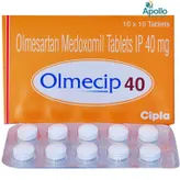 Olmecip 40 Tablet 10's, Pack of 10 TABLETS