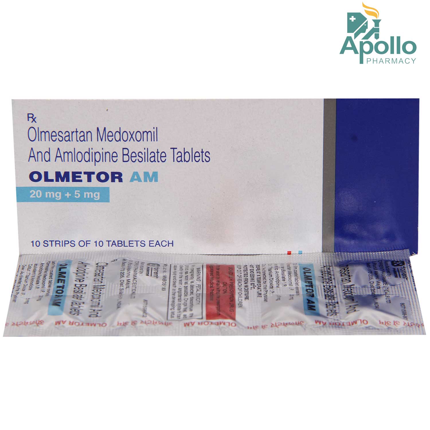 Olmetor AM Tablet 10's, Pack of 10 TABLETS Olmetor AM Tablet 10's, Pack of 10 TABLETS