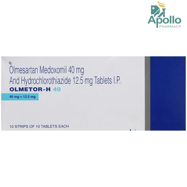 Olmetor-H 40 Tablet 10's, Pack of 10 TABLETS