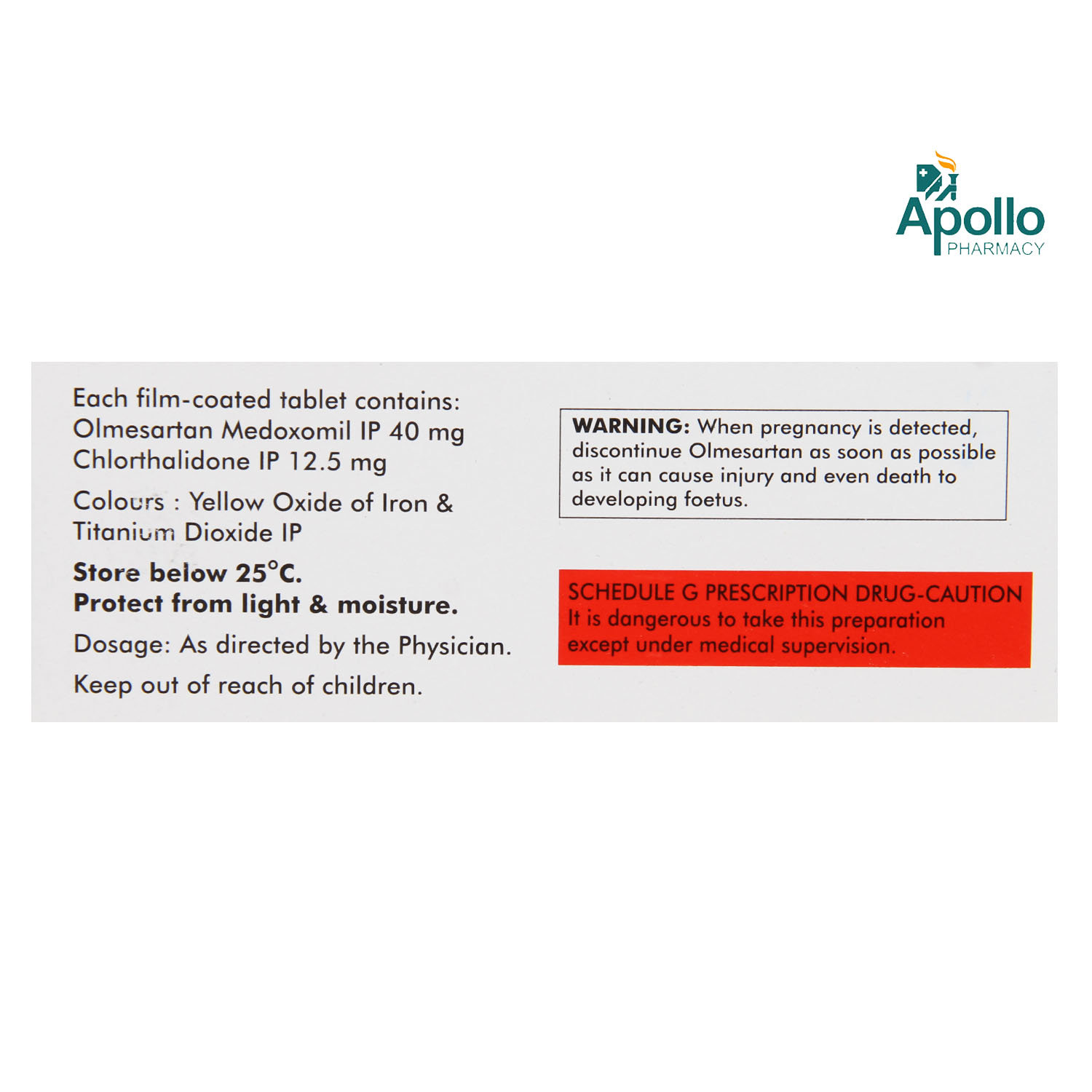 Olmat 40 CT Tablet 10's, Pack of 10 TABLETS Olmat 40 CT Tablet 10's, Pack of 10 TABLETS