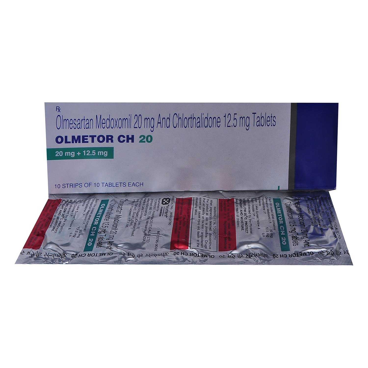 Olmetor CH 20 Tablet 10's, Pack of 10 TABLETS Olmetor CH 20 Tablet 10's, Pack of 10 TABLETS
