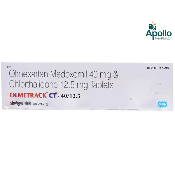 Olmetrack CT 40/12.5 Tablet 10's, Pack of 10 TABLETS