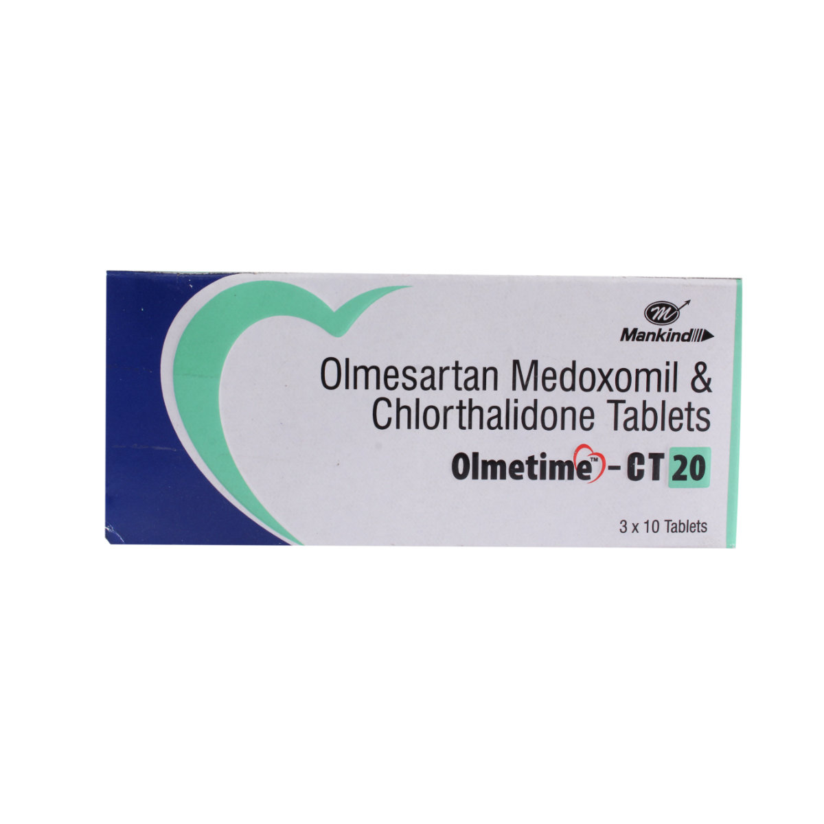 Olmetime-Ct 20mg Tablet 10's, Pack of 10 TabletS Olmetime-Ct 20mg Tablet 10's, Pack of 10 TabletS