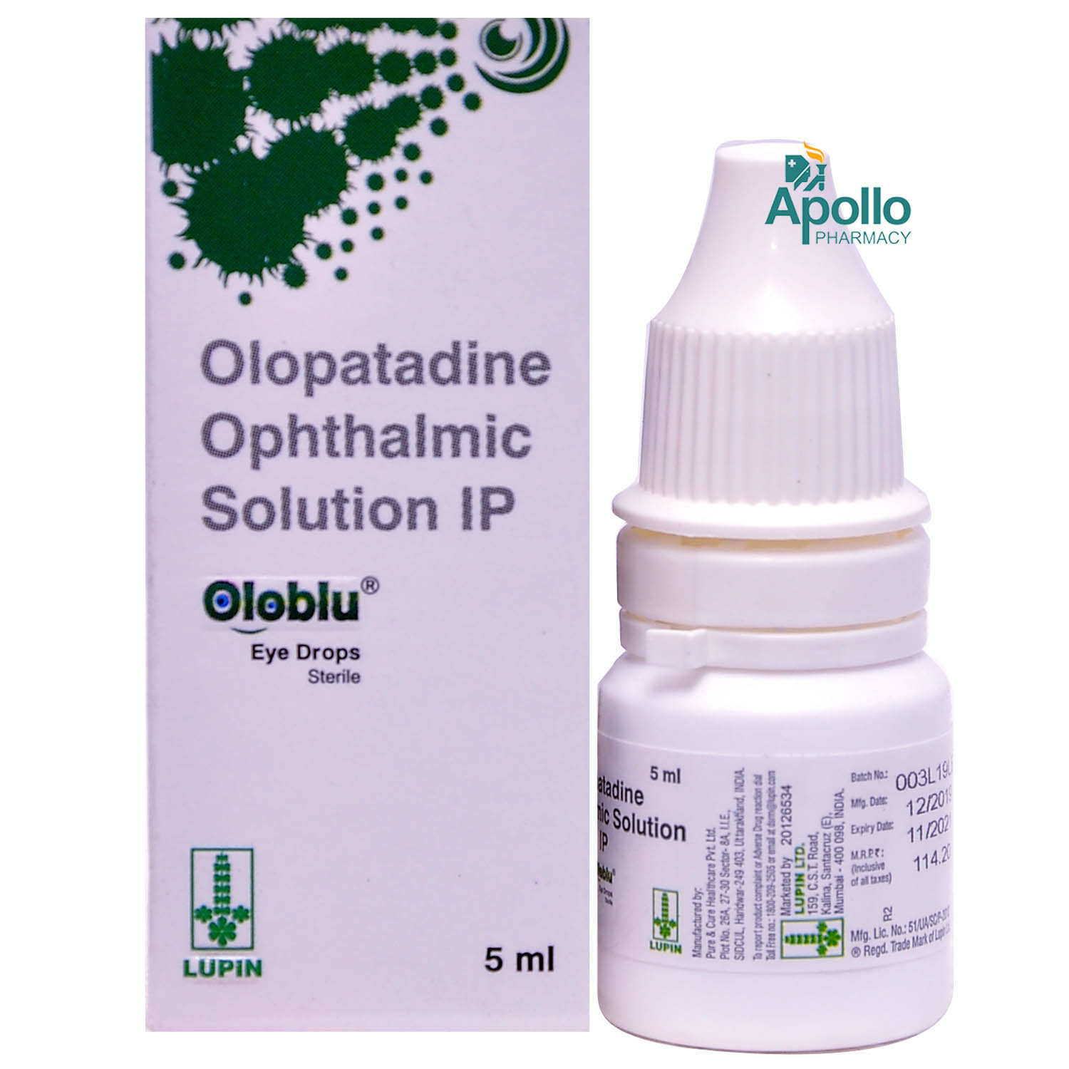 OLOBLU 0.1% EYE DROPS 5ML, Pack of 1 DROPS OLOBLU 0.1% EYE DROPS 5ML, Pack of 1 DROPS