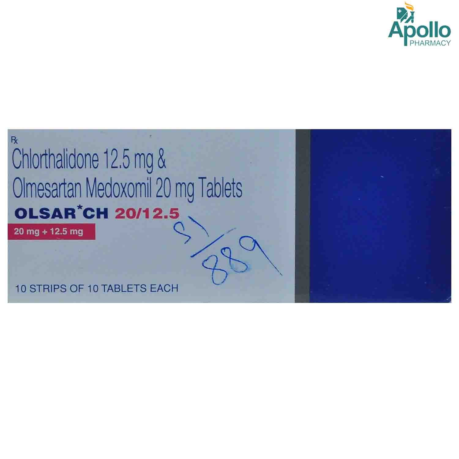 Buy OLSAR CH 20/12.5MG TABLET 10'S Online