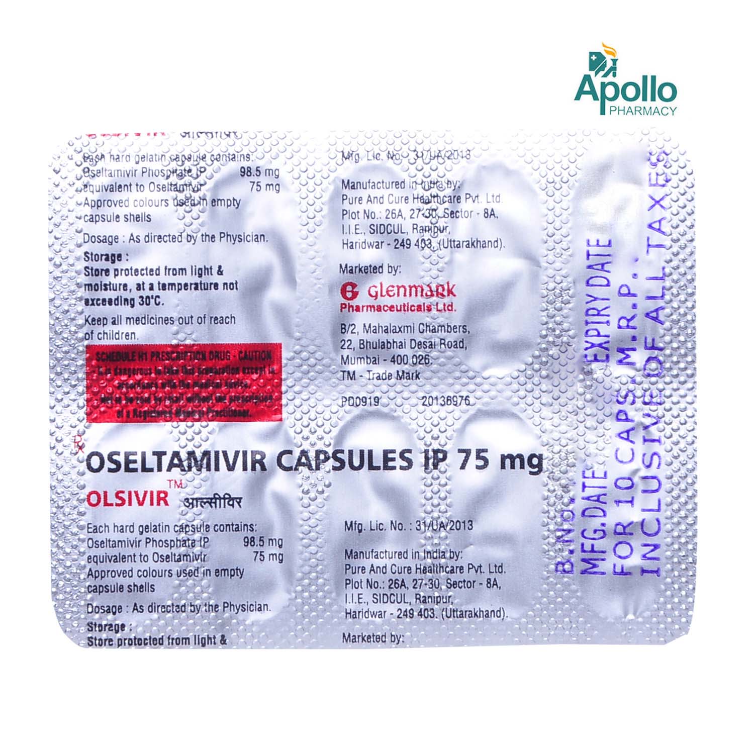 Olsivir Capsule 10's, Pack of 10 CAPSULES Olsivir Capsule 10's, Pack of 10 CAPSULES
