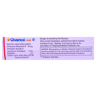 Olvance-AM 40 Tablet 10's, Pack of 10 TABLETS