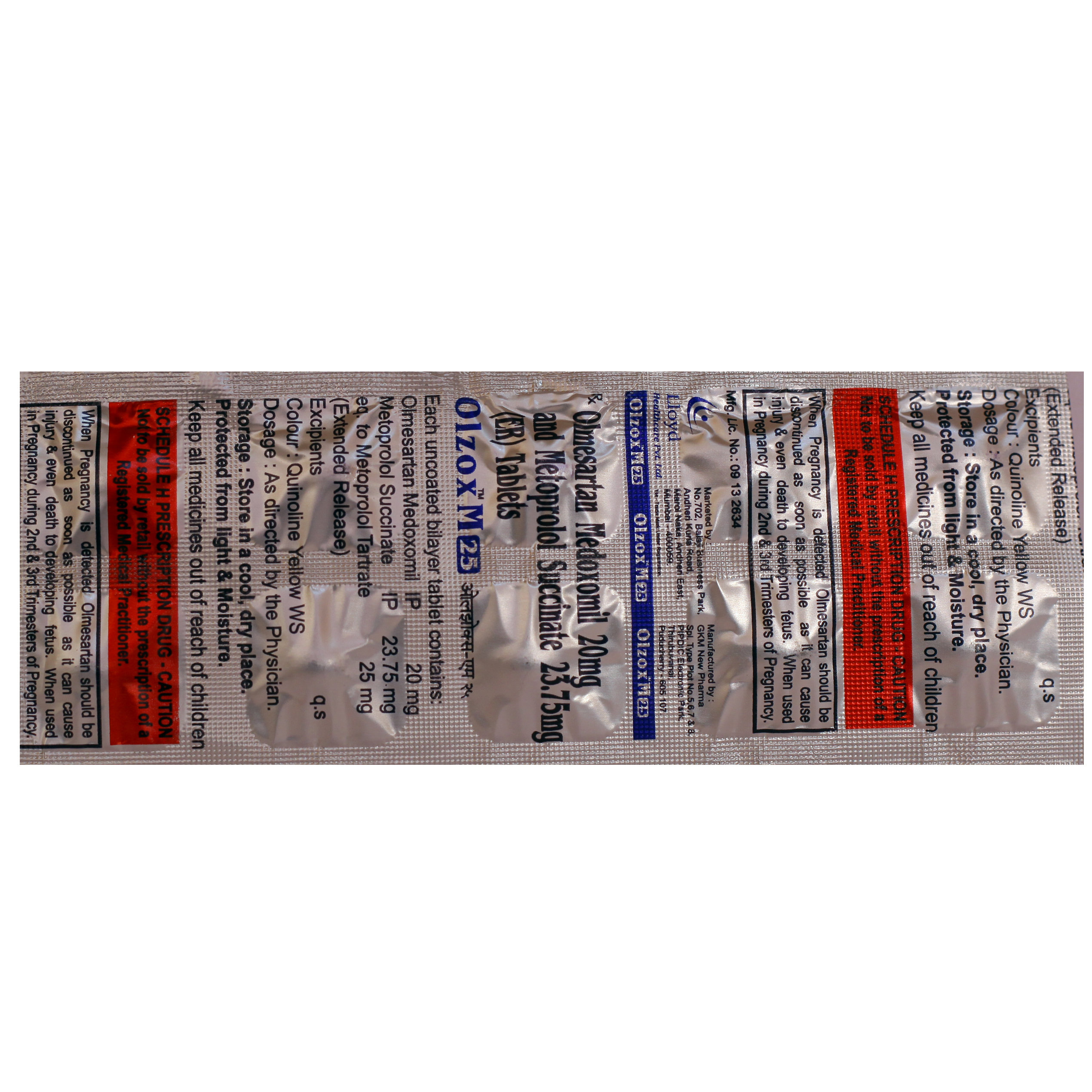 Olzox M 25 Tablet 10's, Pack of 10 TABLETS Olzox M 25 Tablet 10's, Pack of 10 TABLETS