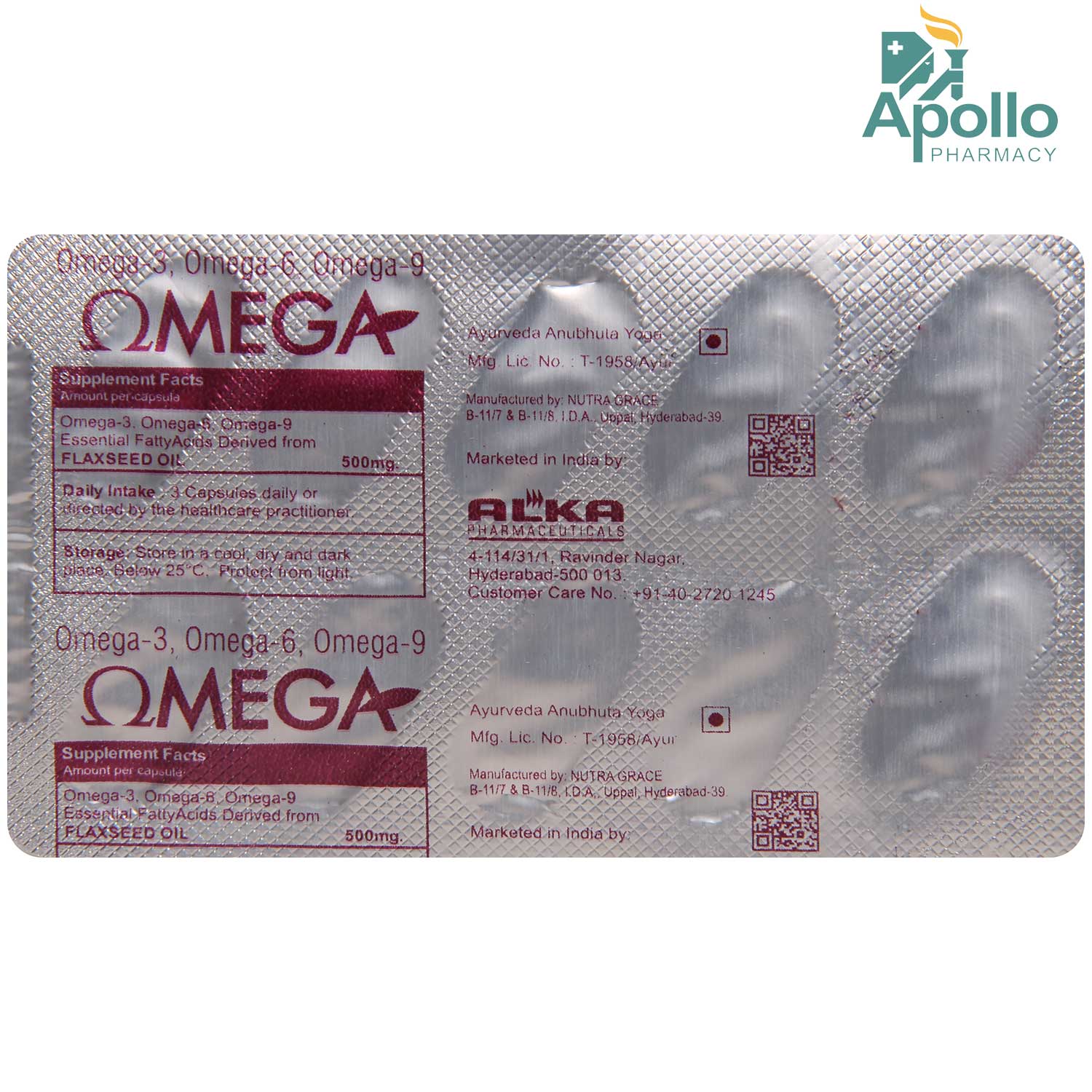 Omega 20 mg Capsule 10's Price, Uses, Side Effects, Composition ...