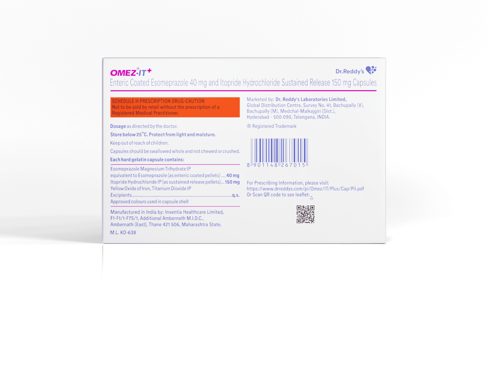 Omez-IT+ Capsule 10's, Pack of 10 Omez-IT+ Capsule 10's, Pack of 10