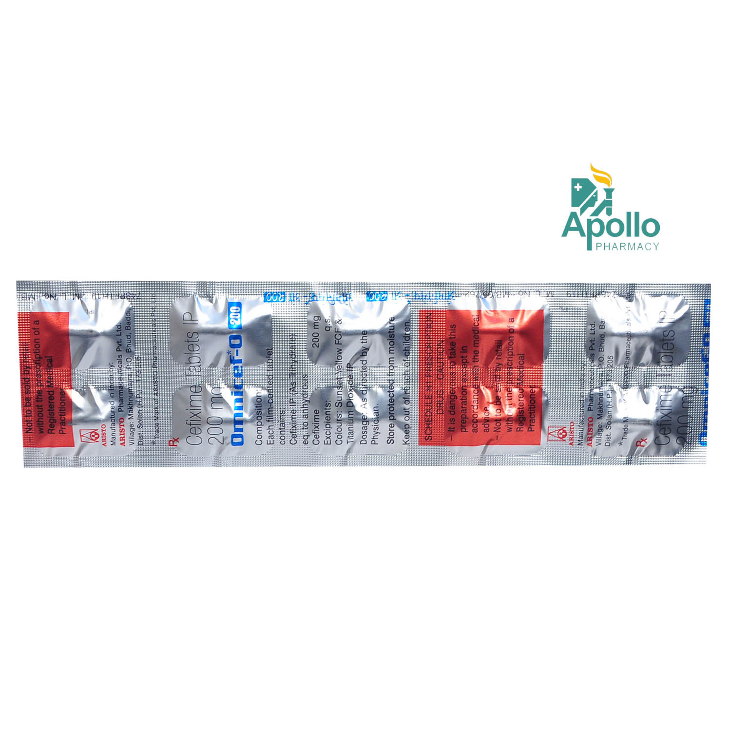 Omnicef O 200 Tablet 10's, Pack of 10 TABLETS Omnicef O 200 Tablet 10's, Pack of 10 TABLETS