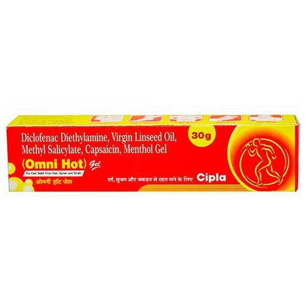 Omni Hot Gel 30 gm, Pack of 1 Gel