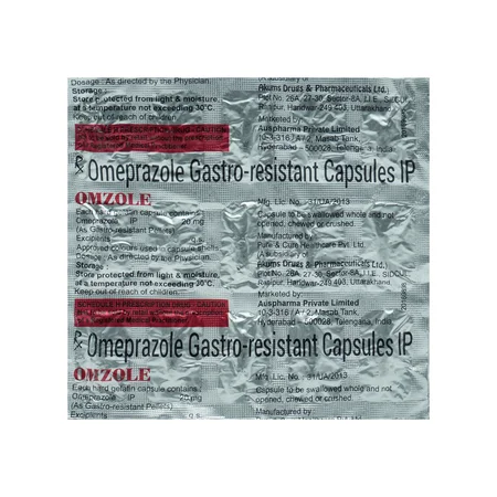 Omzole 20 mg Capsule 15's
