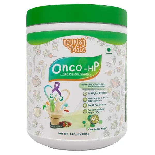 Onco-HP Kesar Badam Flavour High Protein Powder 400 gm