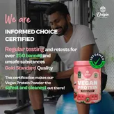 Origin Nutrition 100% Natural Vegan Protein Strawberry Flavour Powder, 290 gm, Pack of 1