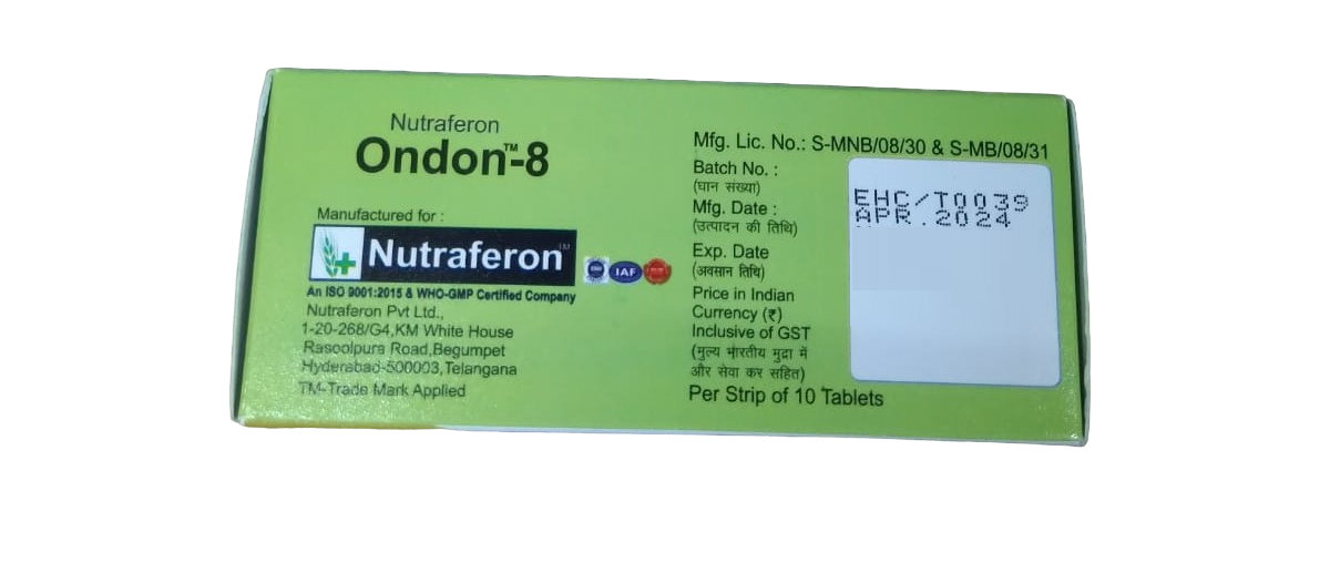 Nutraferon Ondon-8 Disintegrating Tablet 10's, Pack of 10 Nutraferon Ondon-8 Disintegrating Tablet 10's, Pack of 10