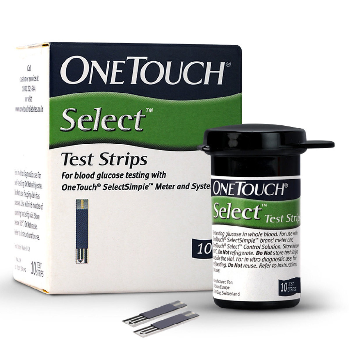 OneTouch Select Test Strips, 10 Count, Pack of 1 OneTouch Select Test Strips, 10 Count, Pack of 1