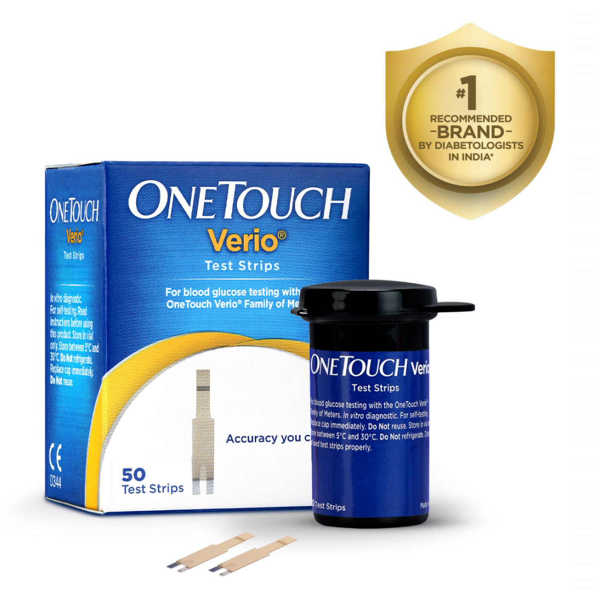 OneTouch Verio Test Strips, 50 Count, Pack of 1 OneTouch Verio Test Strips, 50 Count, Pack of 1