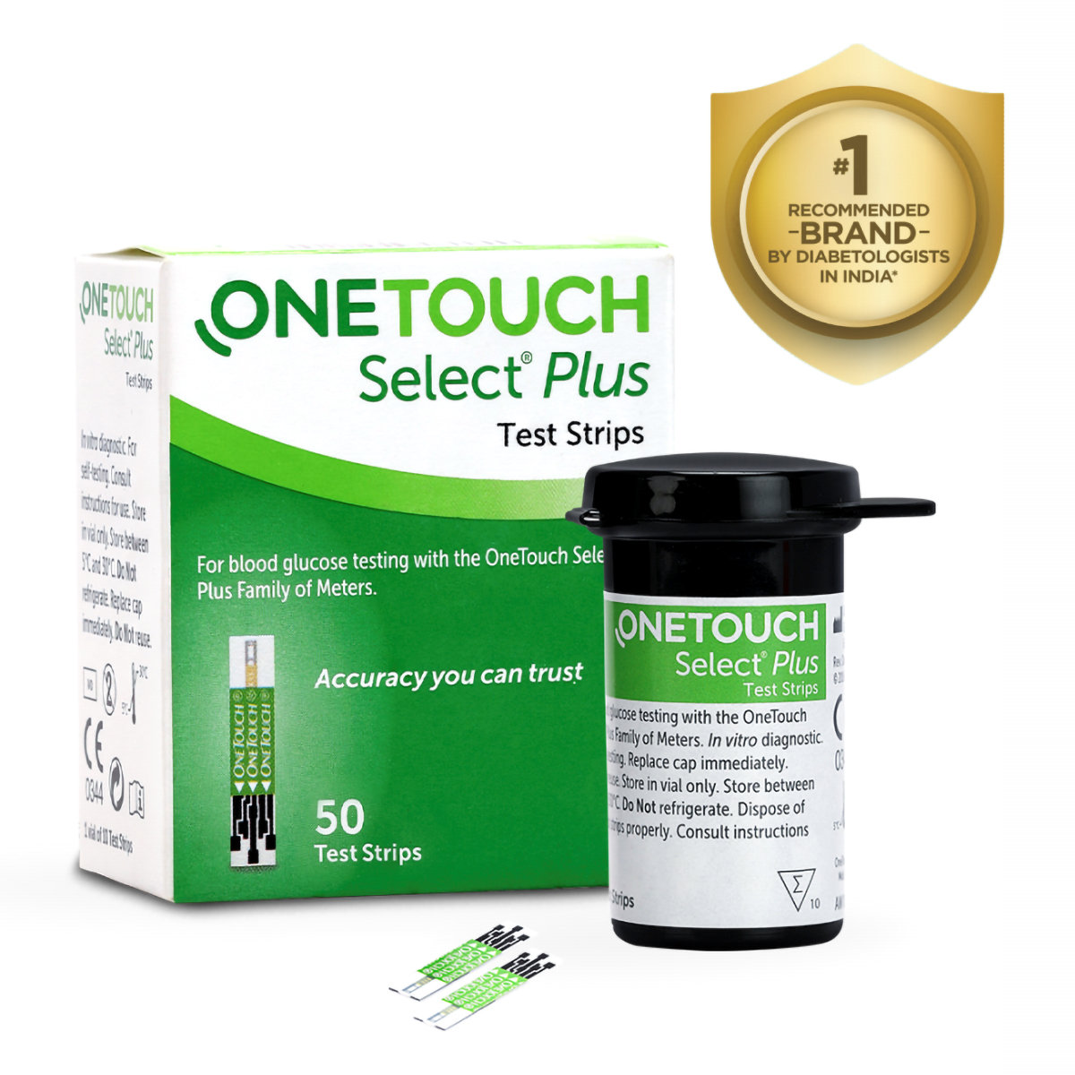 OneTouch Select Plus Test Strips, 50 Count, Pack of 1 OneTouch Select Plus Test Strips, 50 Count, Pack of 1