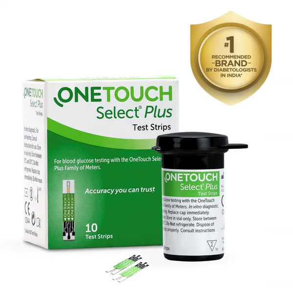 OneTouch Select Plus Test Strips, 10 Count, Pack of 1