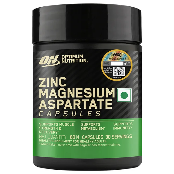 Optimum Nutrition Zinc Magnesium Aspartate, 60 Capsules