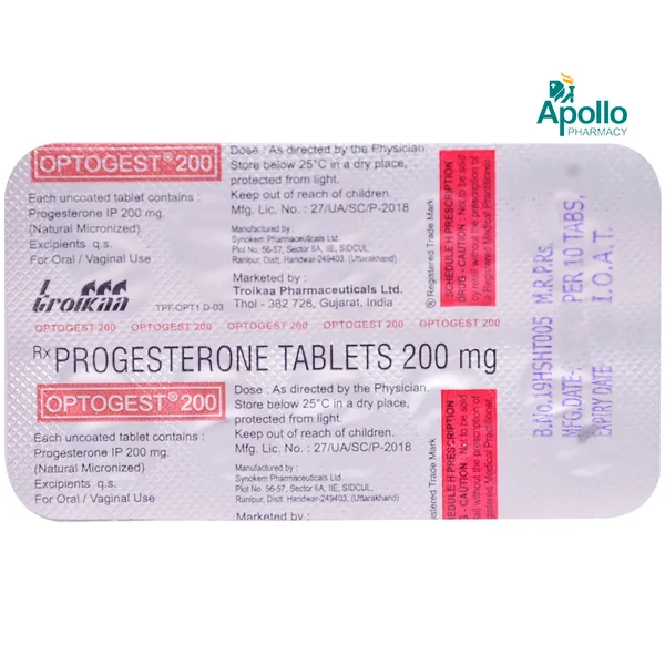 Optogest 200 Tablet 10's