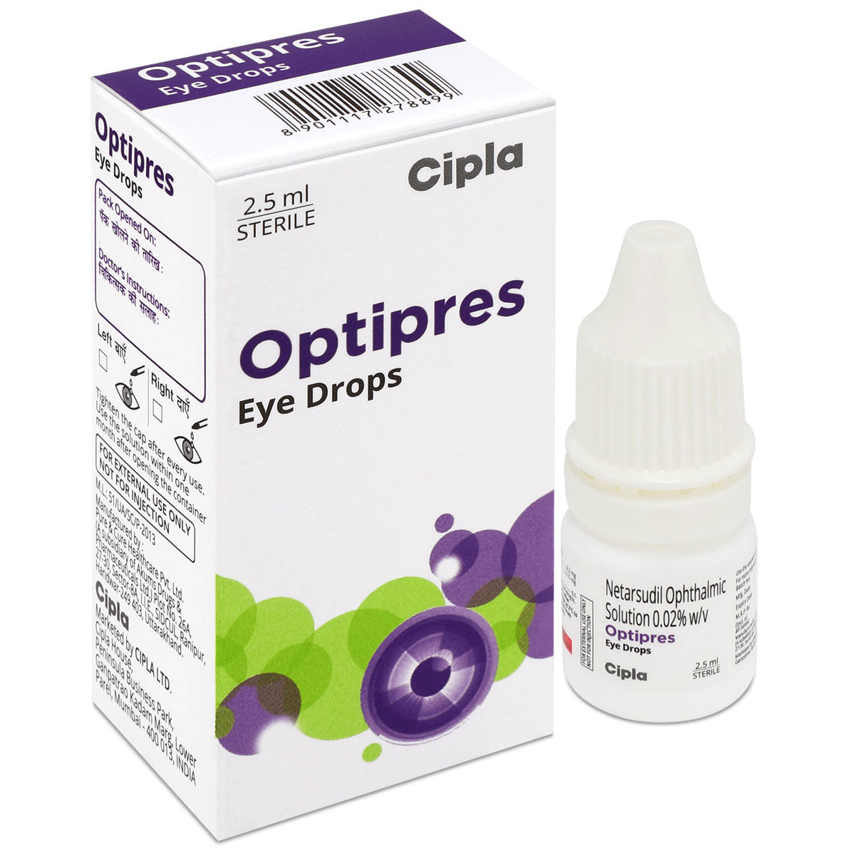 Buy Optipres Eye Drops 2.5 ml Online