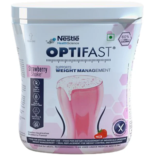Nestle Optifast Weight Management Strawberry Flavour Powder, 400 gm