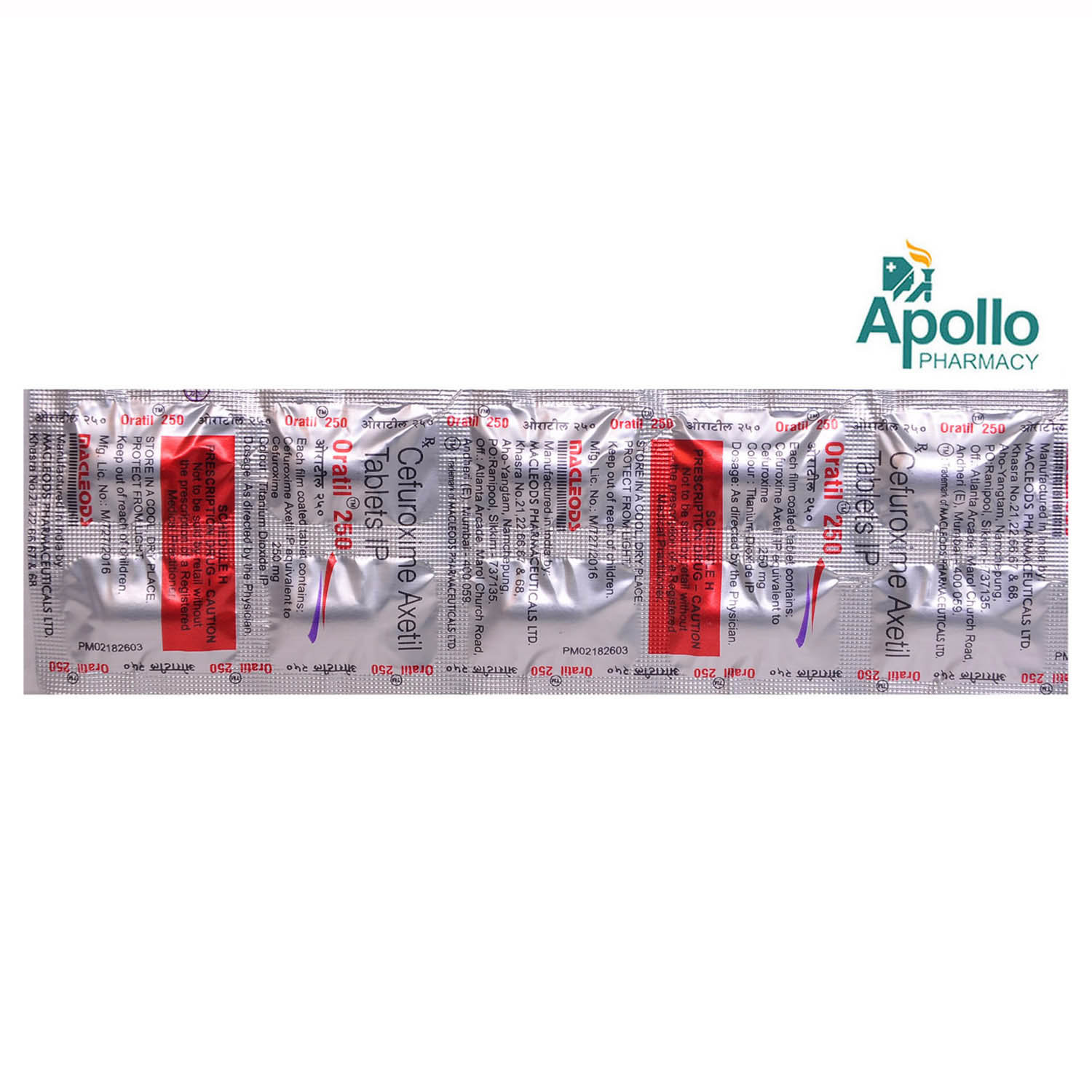 Oratil 250 Tablet 10's, Pack of 10 TABLETS Oratil 250 Tablet 10's, Pack of 10 TABLETS