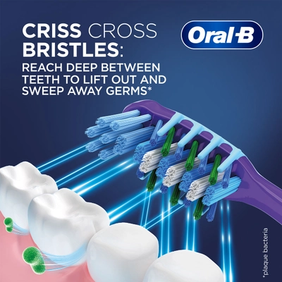 Oral-B Criss Cross Deep Clean Gum Care Soft Toothbrush, 4 (Buy 2 , Get 2 Free), Pack of 1