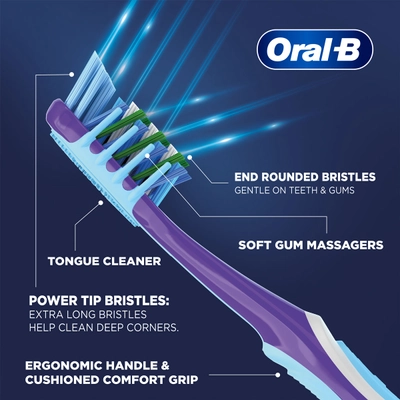 Oral-B Criss Cross Deep Clean Gum Care Soft Toothbrush, 4 (Buy 2 , Get 2 Free), Pack of 1