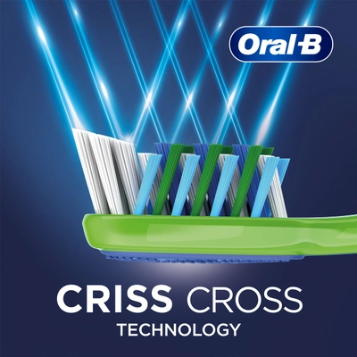 Oral-B Criss Cross Deep Clean Toothbrush, 4 Count (Buy 2, Get 2 Free), Pack of 1