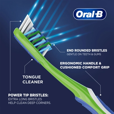 Oral-B Criss Cross Deep Clean Toothbrush, 4 Count (Buy 2, Get 2 Free), Pack of 1