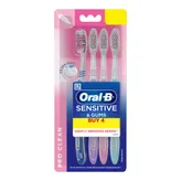 Oral-B Sensitive &amp; Gums Pro Clean Extra Soft Toothbrush, 4 Count, Pack of 1