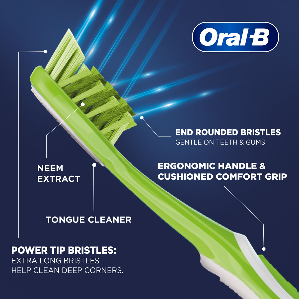 Oral-B Criss Cross Neem Extract Medium Toothbrush, 4 Count (Buy 2, Get 2 Free), Pack of 1 Oral-B Criss Cross Neem Extract Medium Toothbrush, 4 Count (Buy 2, Get 2 Free), Pack of 1