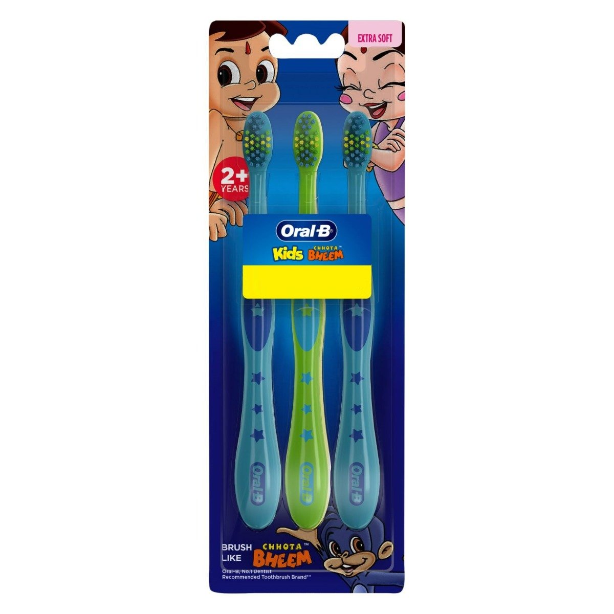 Oral-B Kids Chhota Bheem Toothbrush, 3 Count, Pack of 1 Oral-B Kids Chhota Bheem Toothbrush, 3 Count, Pack of 1