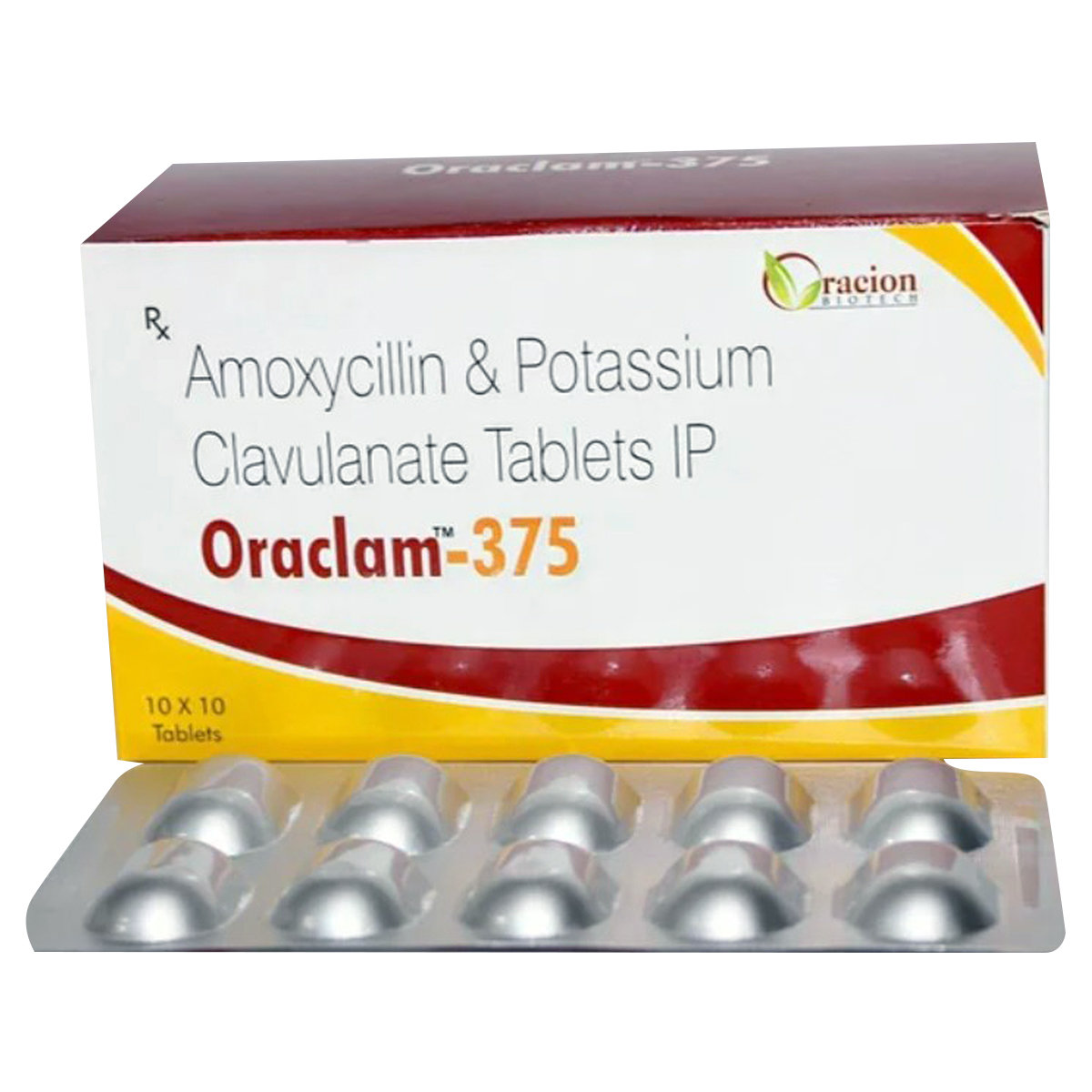Oraclam-375 Tablet 10's, Pack of 10 Oraclam-375 Tablet 10's, Pack of 10