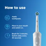Oral-B Vitality Cross Action Electric Rechargeable Toothbrush for Adult, 1 Count | Powered By Braun, Pack of 1