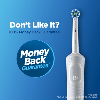 Oral-B Vitality Cross Action Electric Rechargeable Toothbrush for Adult, 1 Count | Powered By Braun, Pack of 1