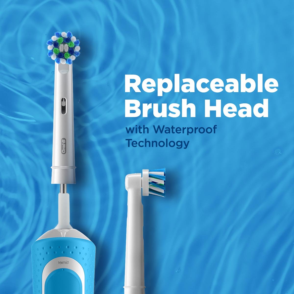 Oral-B Vitality 100 Blue Criss Cross Electric Rechargeable Toothbrush for Adult, 1 Count | Powered By Braun |, Pack of 1 Oral-B Vitality 100 Blue Criss Cross Electric Rechargeable Toothbrush for Adult, 1 Count | Powered By Braun |, Pack of 1