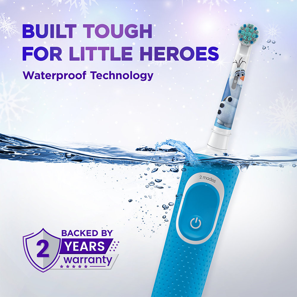 Oral-B Kids Disney Frozen Extra Soft Electric Rechargeable Toothbrush for 3+ Years, 1 Count, Pack of 1 Oral-B Kids Disney Frozen Extra Soft Electric Rechargeable Toothbrush for 3+ Years, 1 Count, Pack of 1