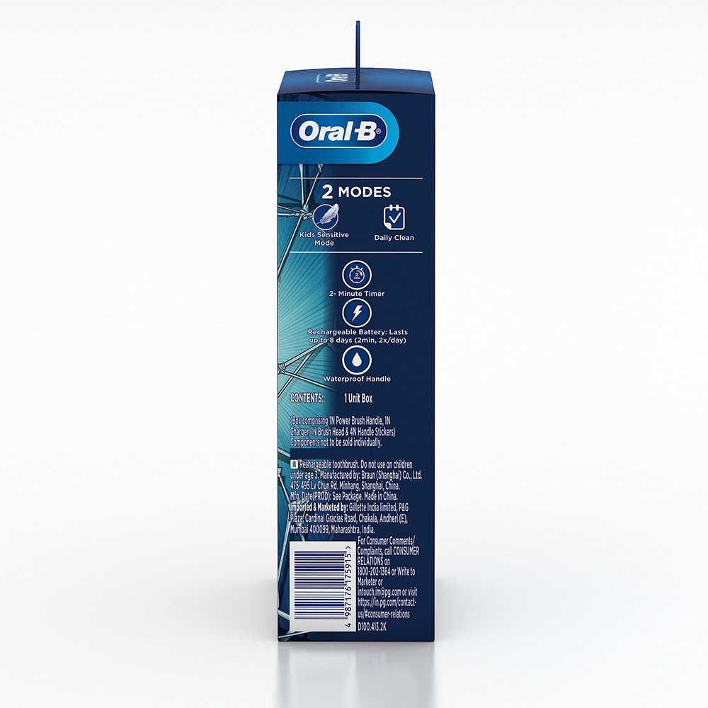 Oral-B Kids Spiderman Extra Soft Electric Rechargeable Toothbrush for 3+ Years, 1 Count, Pack of 1 Oral-B Kids Spiderman Extra Soft Electric Rechargeable Toothbrush for 3+ Years, 1 Count, Pack of 1