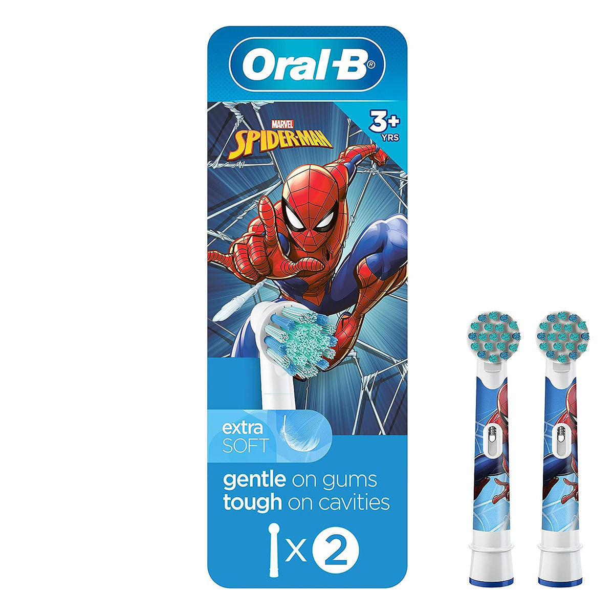 OralB Spiderman 3+ Years Brush Heads, 2 Count Uses, Benefits, Price