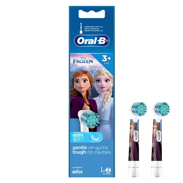 Oral-B Disney Frozen 3+ Years Brush Head, 2 Count, Pack of 1